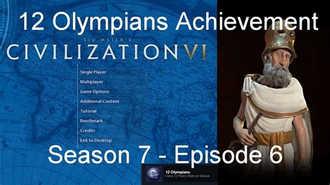 civ 6 extra policy slots|Twelve Olympians achievement in Civ 6.